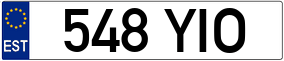 Trailer License Plate